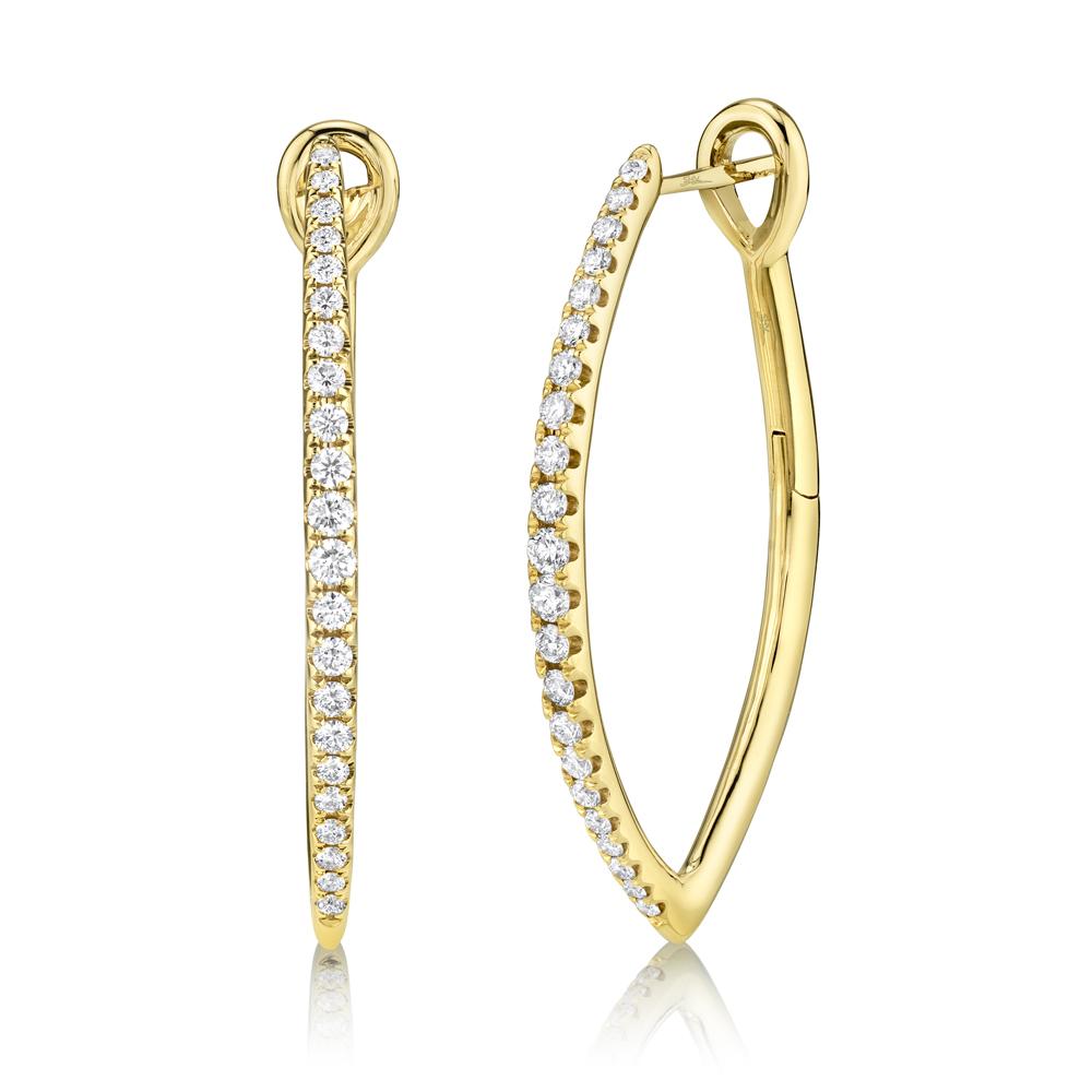 DIAMOND HOOP EARRING