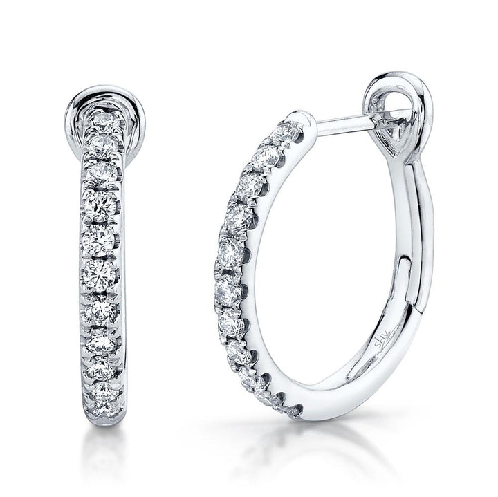 DIAMOND HOOP EARRING