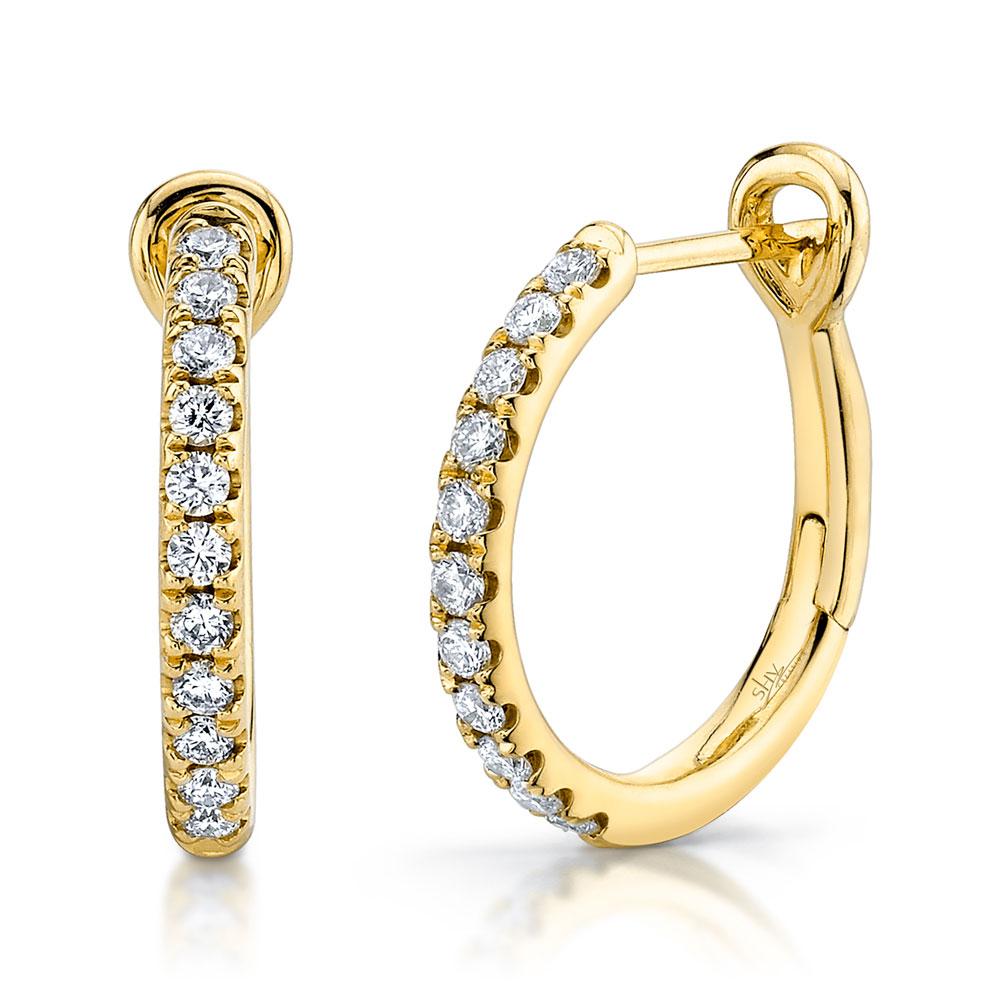 DIAMOND HOOP EARRING