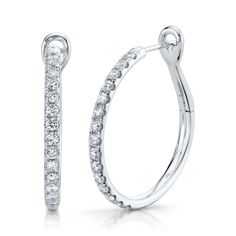 DIAMOND HOOP EARRING