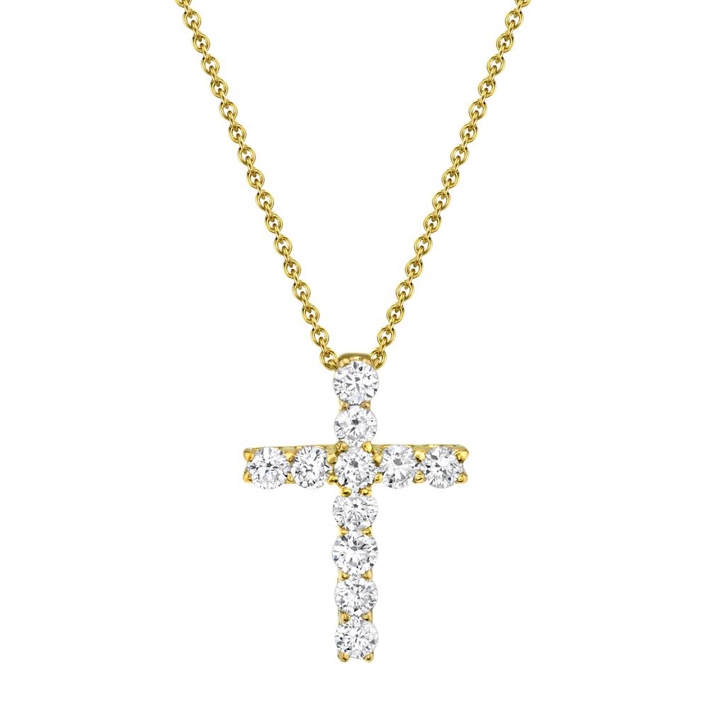 DIAMOND CROSS NECKLACE