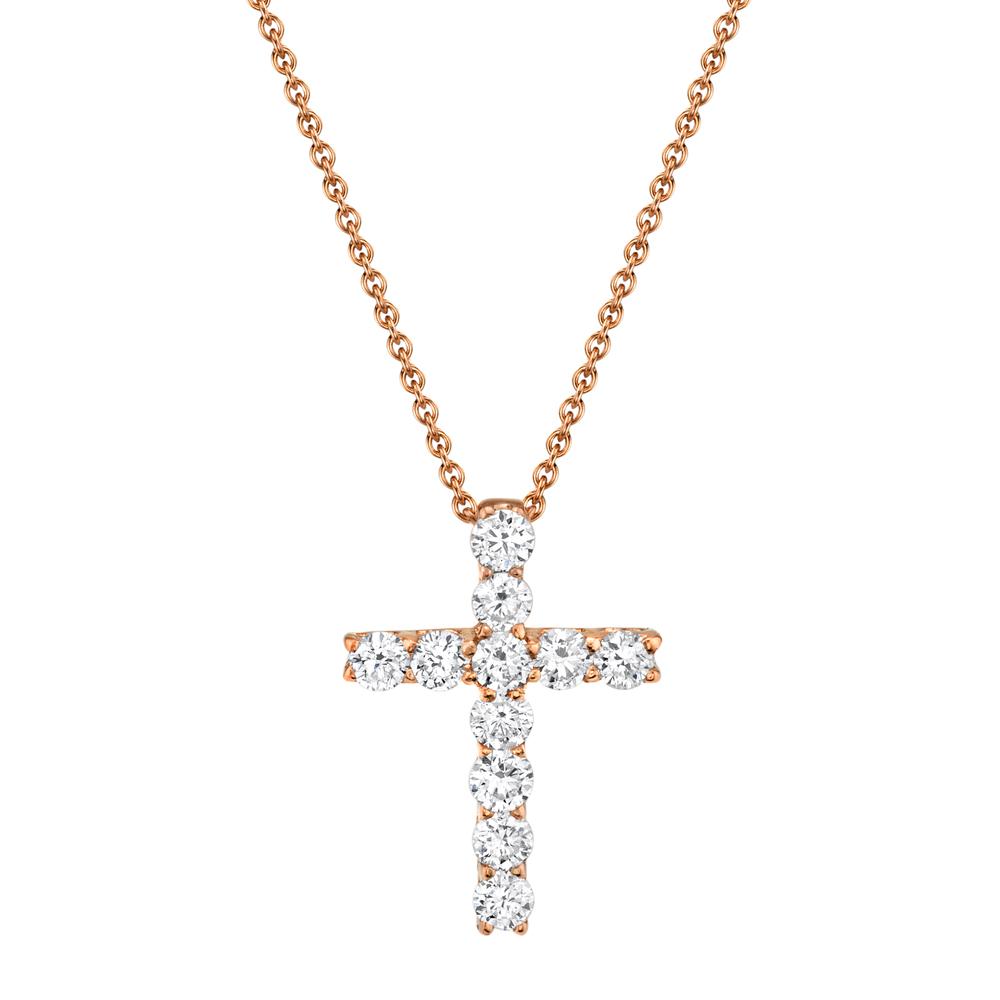 DIAMOND CROSS NECKLACE