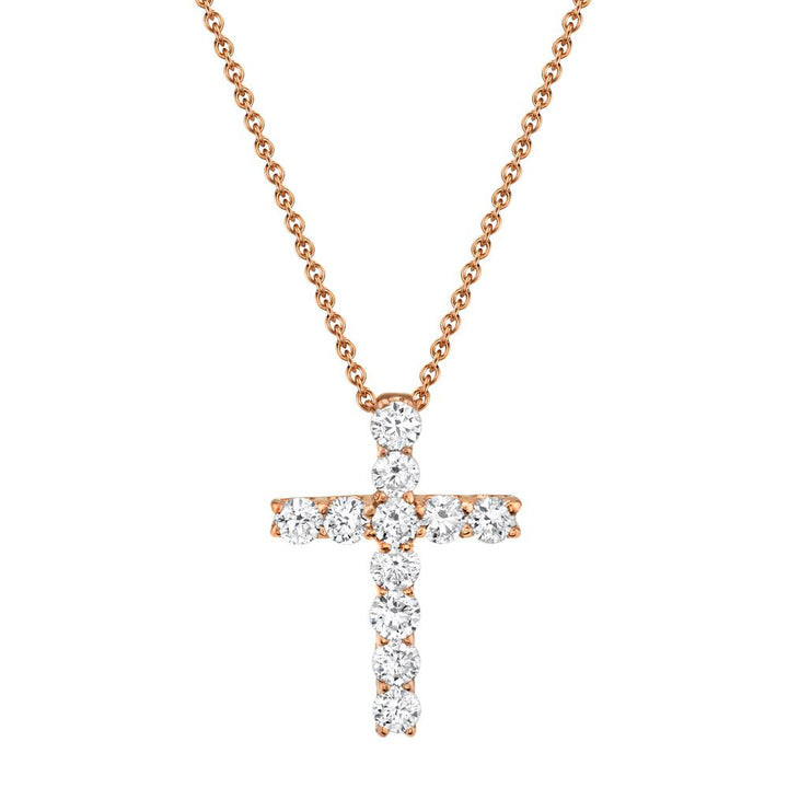 DIAMOND CROSS NECKLACE