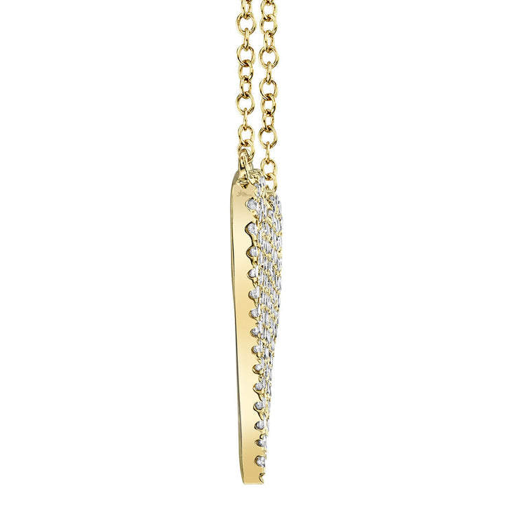 Amor 0.21 Ct Diamond Pave Heart Pendant Necklace