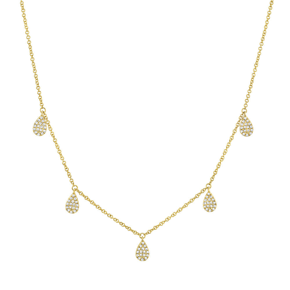 0.27Ct Diamond Pave Necklace