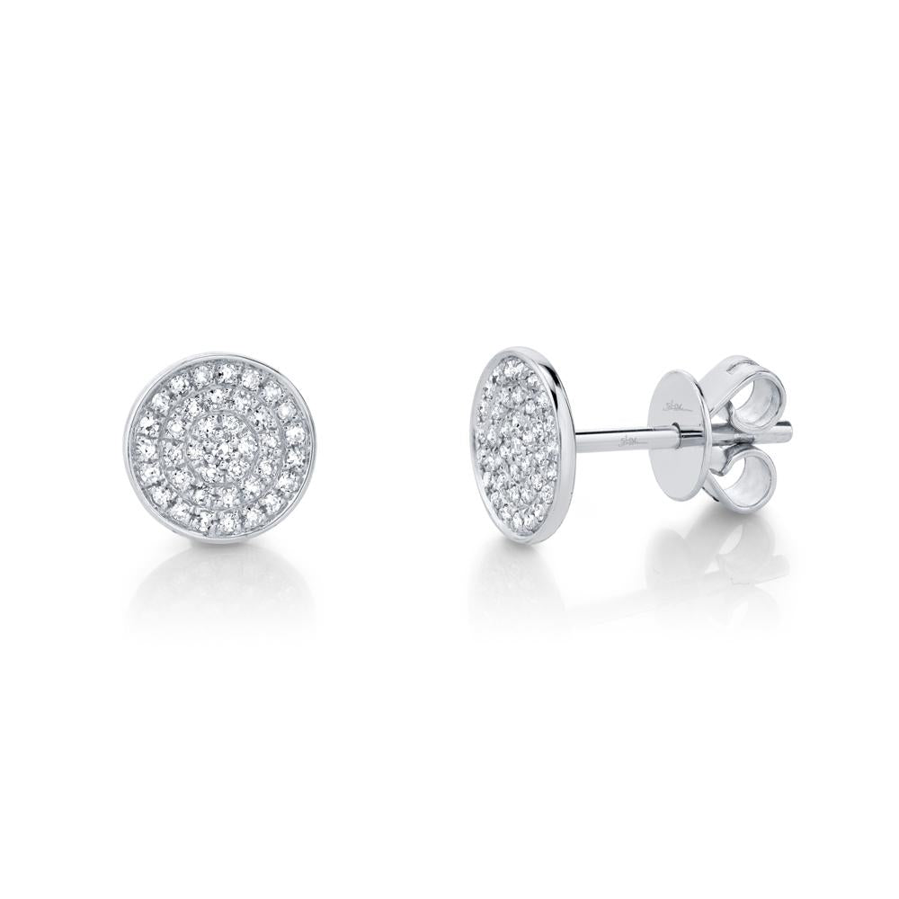 Emmie Diamond Pave Circle Stud Earring