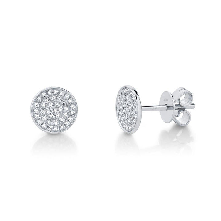 Emmie Diamond Pave Circle Stud Earring