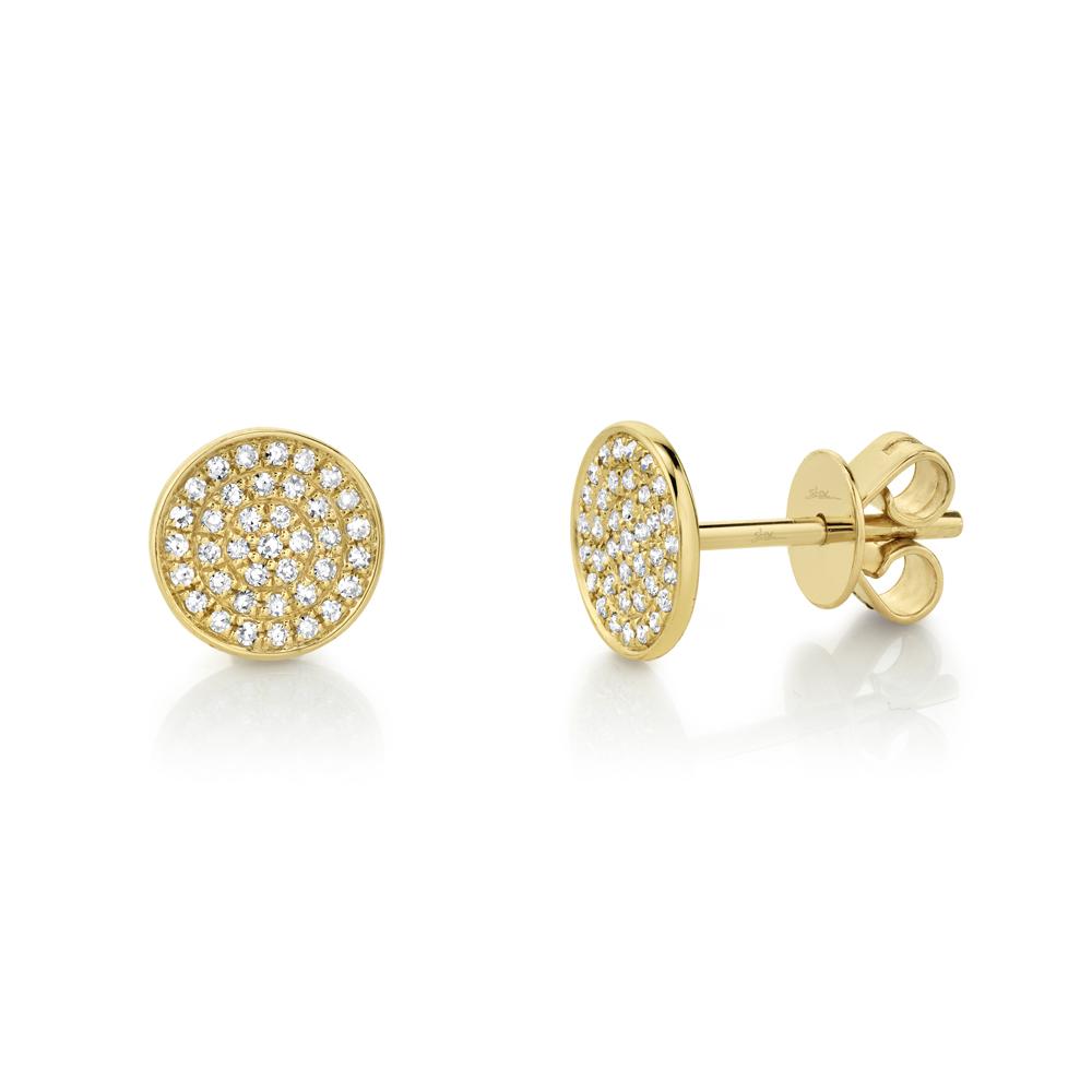 Emmie Diamond Pave Circle Stud Earring