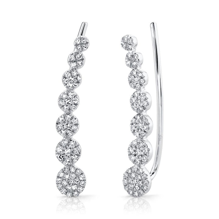 DIAMOND EAR CRAWLER EARRING