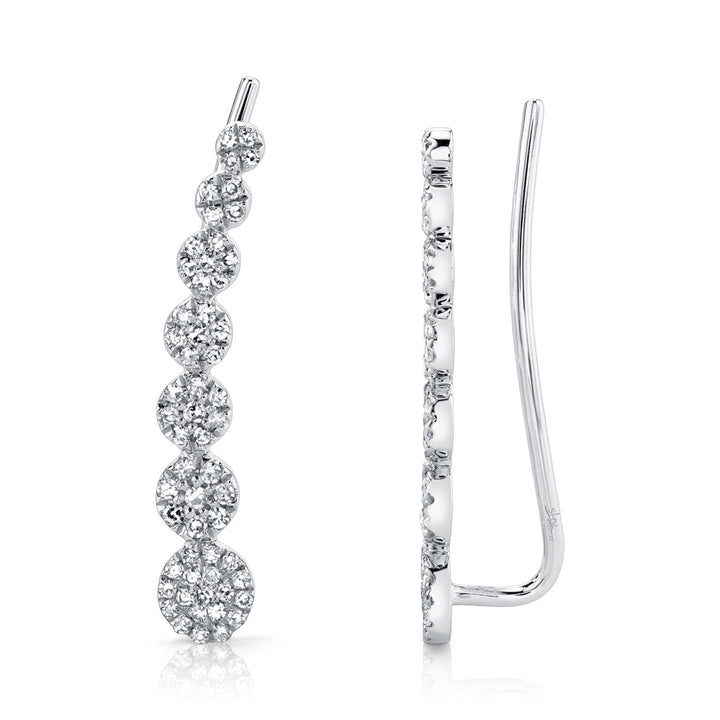 0.25Ct Diamond Ear Crawler Earring