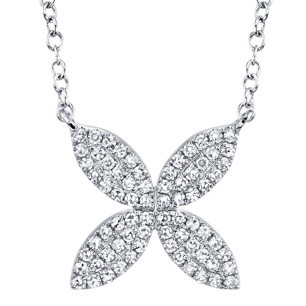 DIAMOND FLOWER NECKLACE