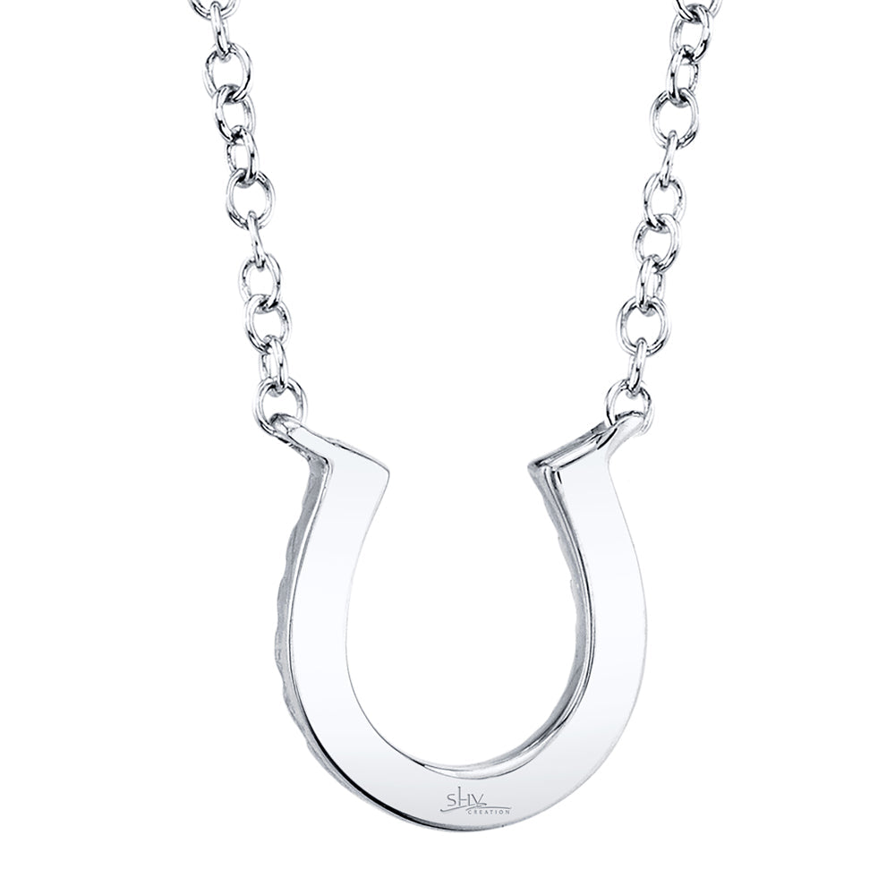 Oakley 0.06 Ct. Diamond Horseshoe Pendant Necklace