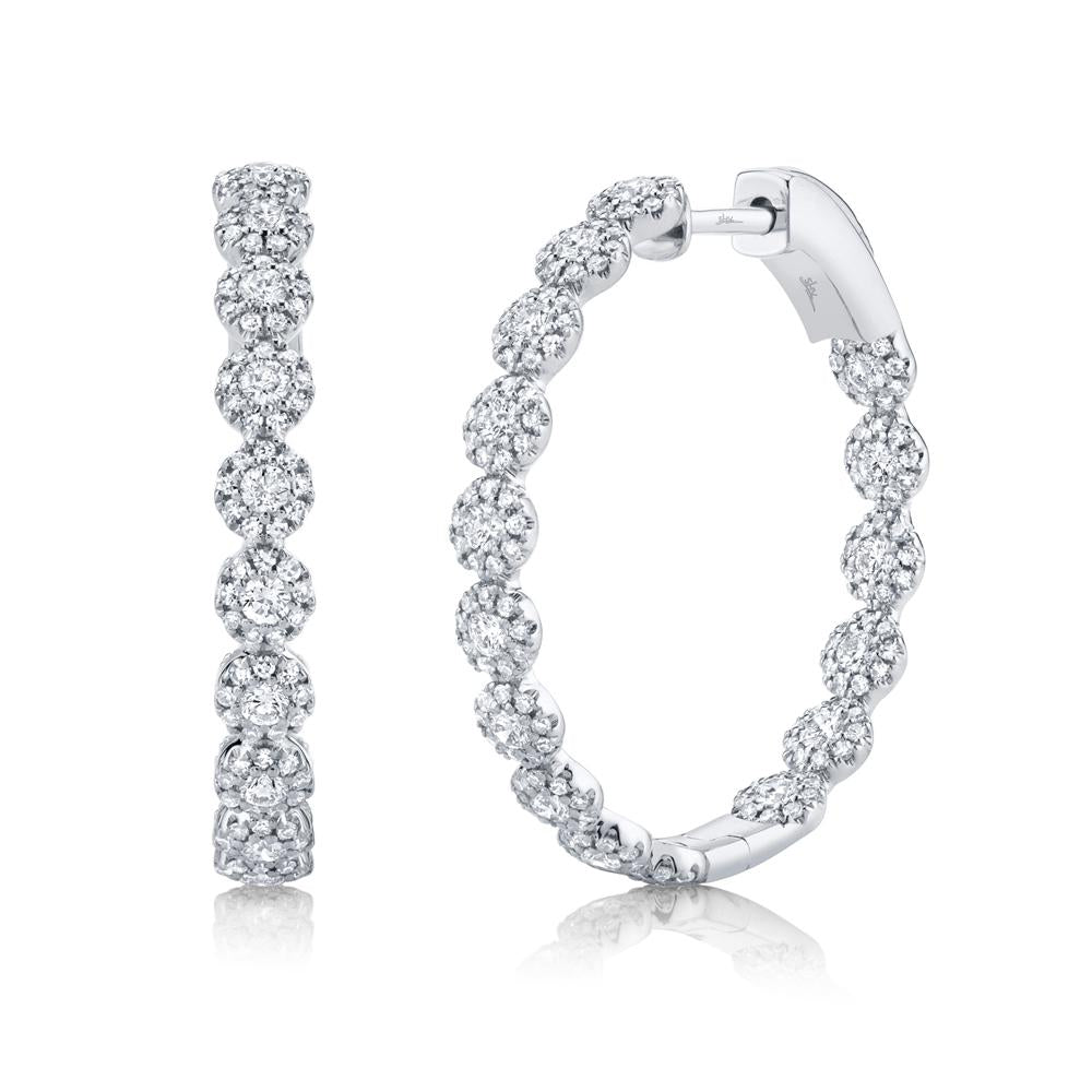 DIAMOND HOOP EARRING