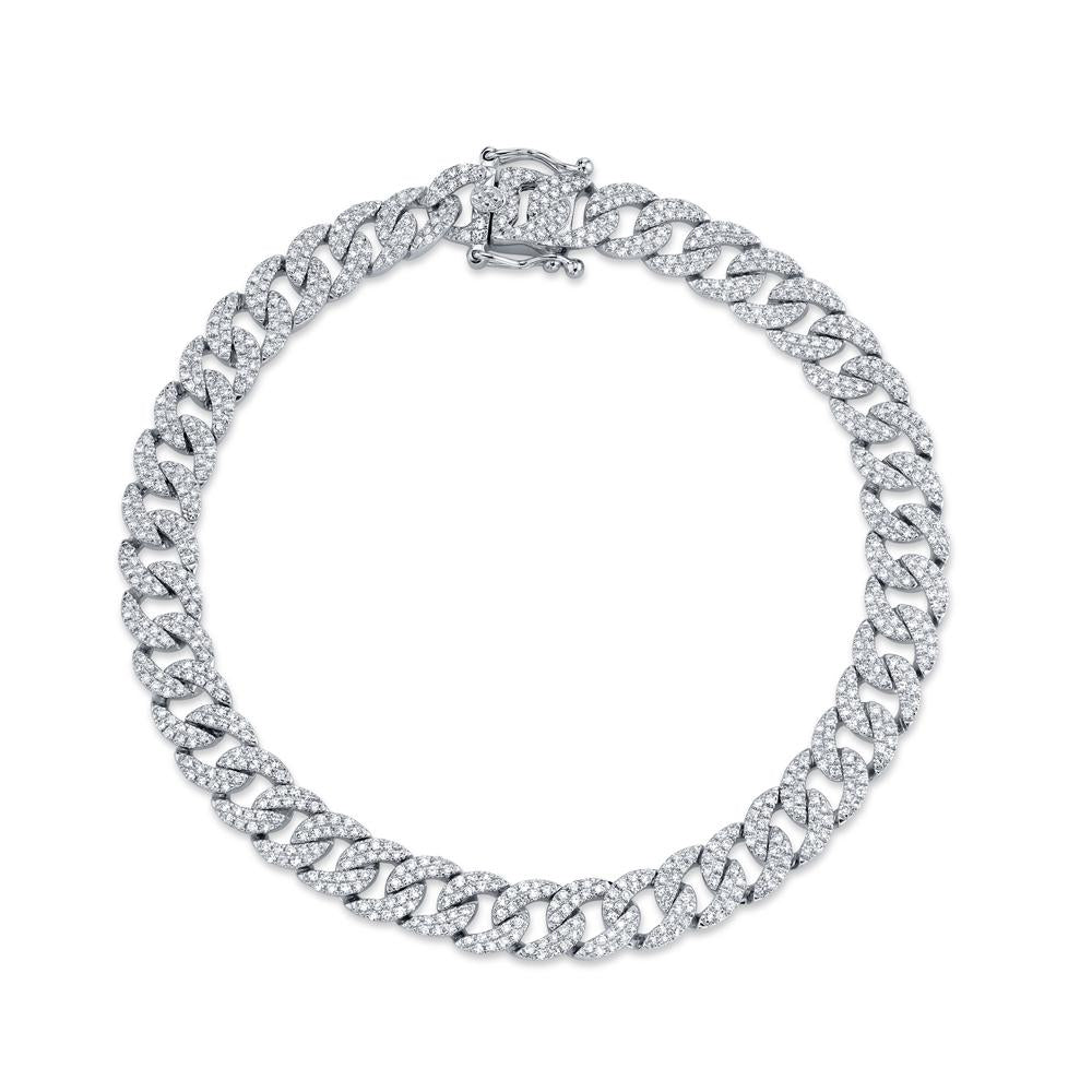 Diamond Pave Link Bracelet