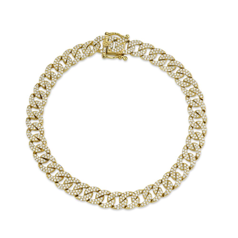 Diamond Pave Link Bracelet