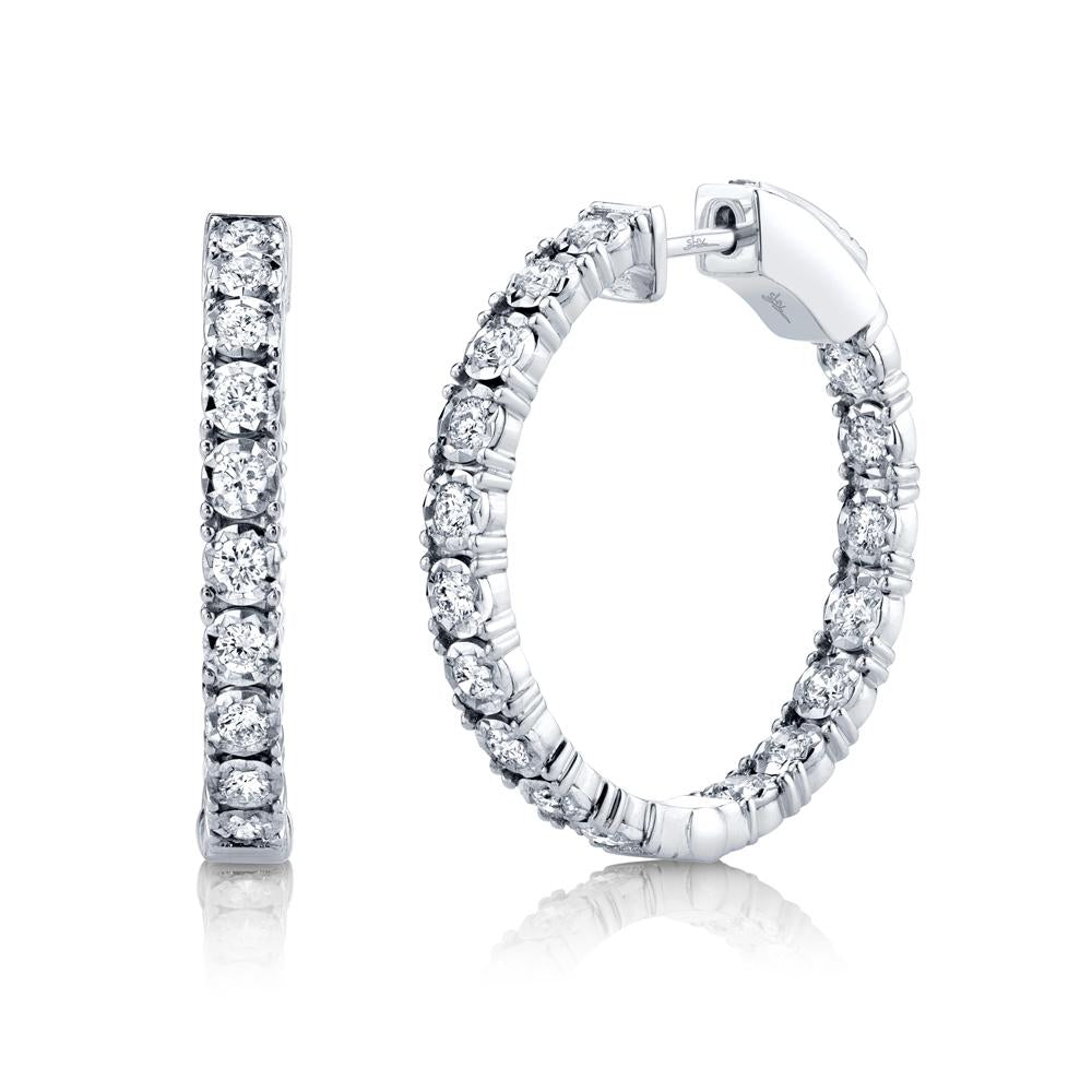 DIAMOND HOOP EARRING