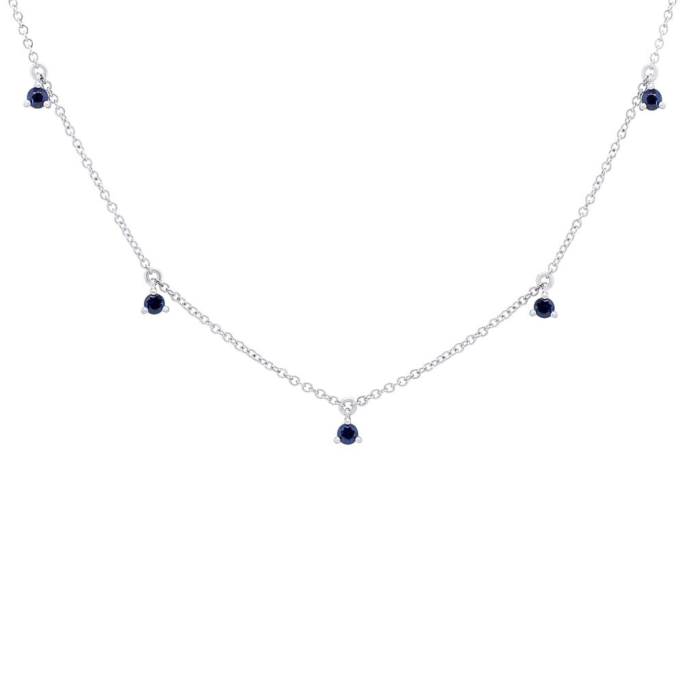 0.35CT BLUE SAPPHIRE NECKLACE