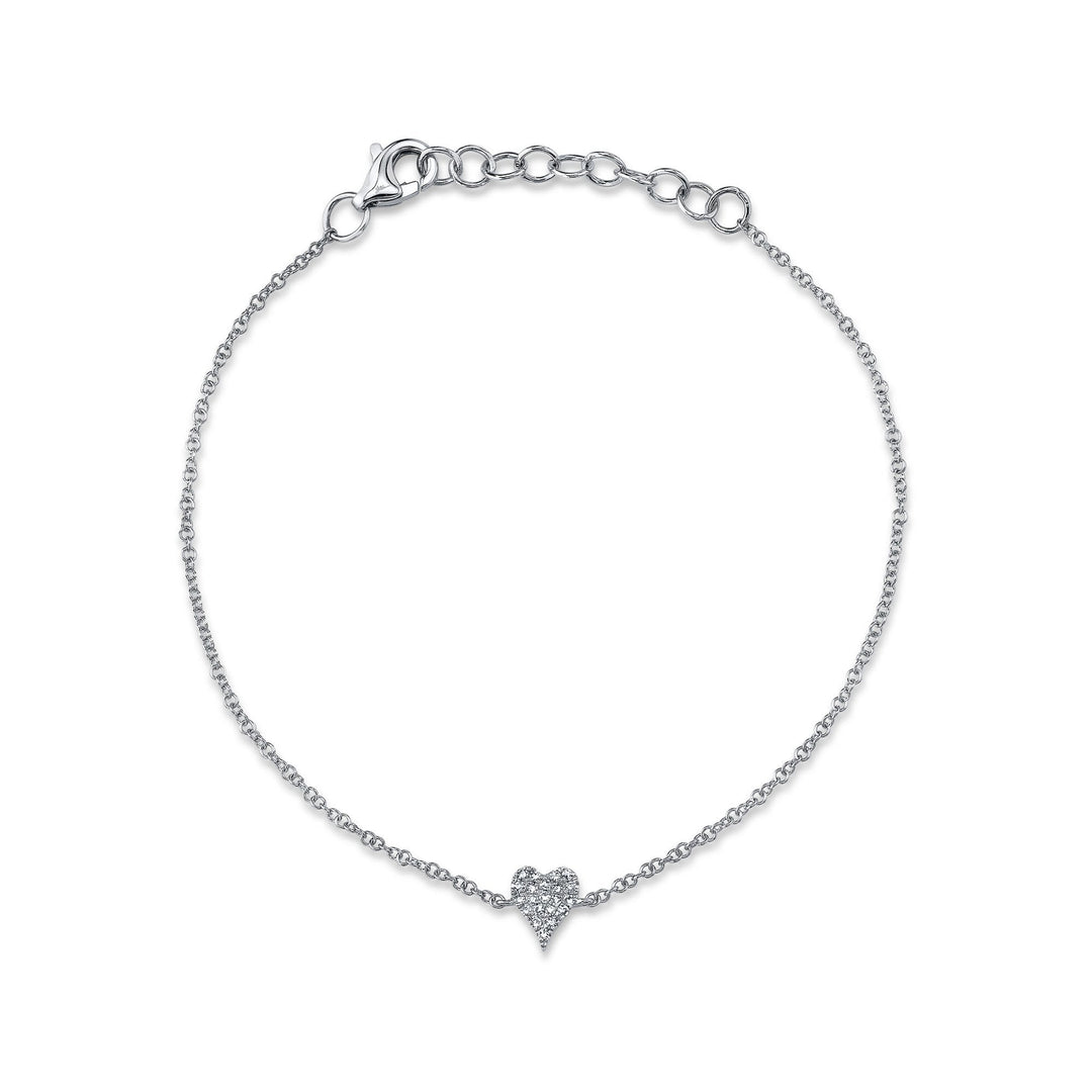 DIAMOND PAVE HEART BRACELET