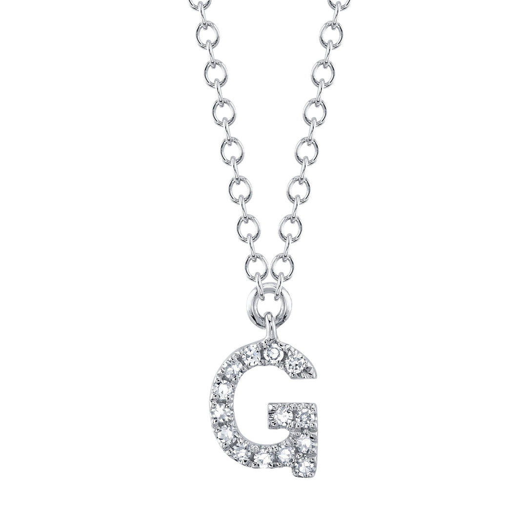 0.05CT DIAMOND NECKLACE - INITIAL G