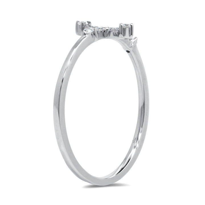 0.09Ct Diamond Cross Ring