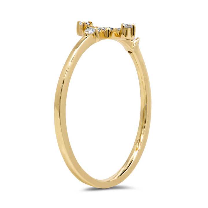 0.09Ct Diamond Cross Ring