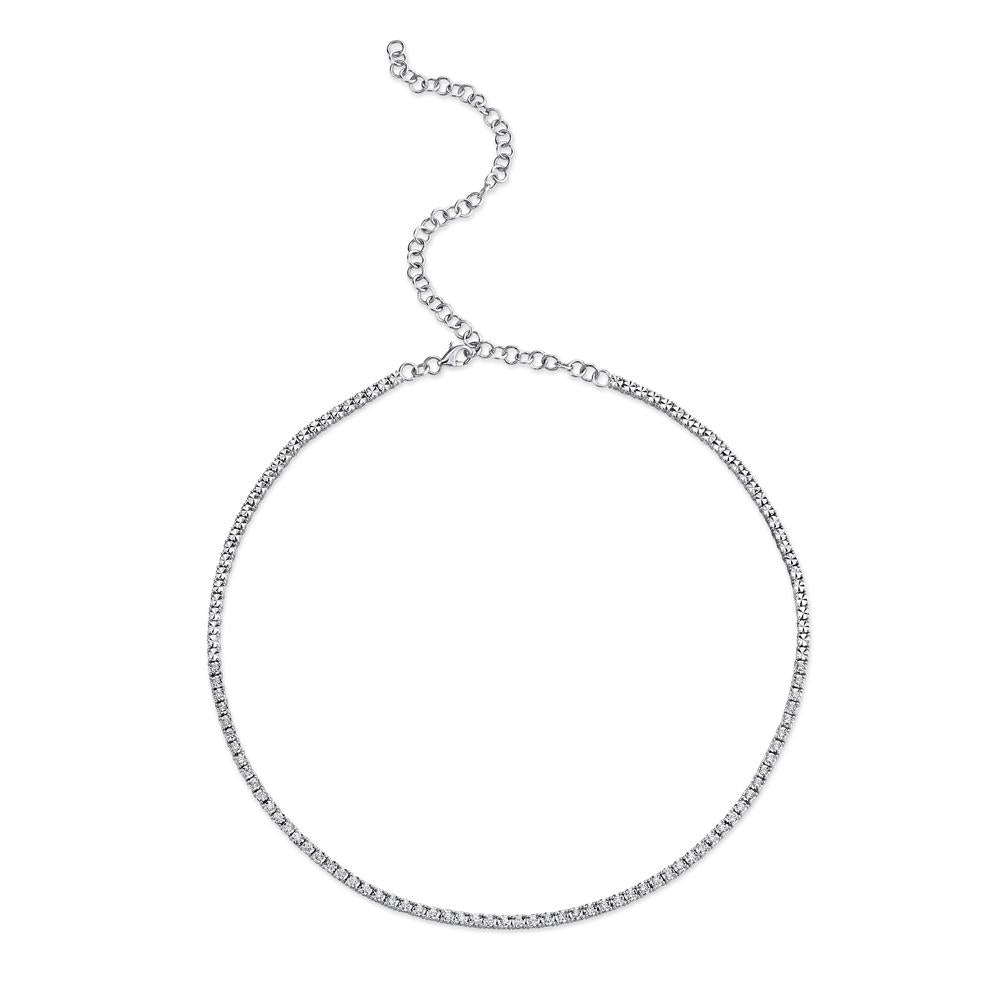 DIAMOND TENNIS CHOKER NECKLACE