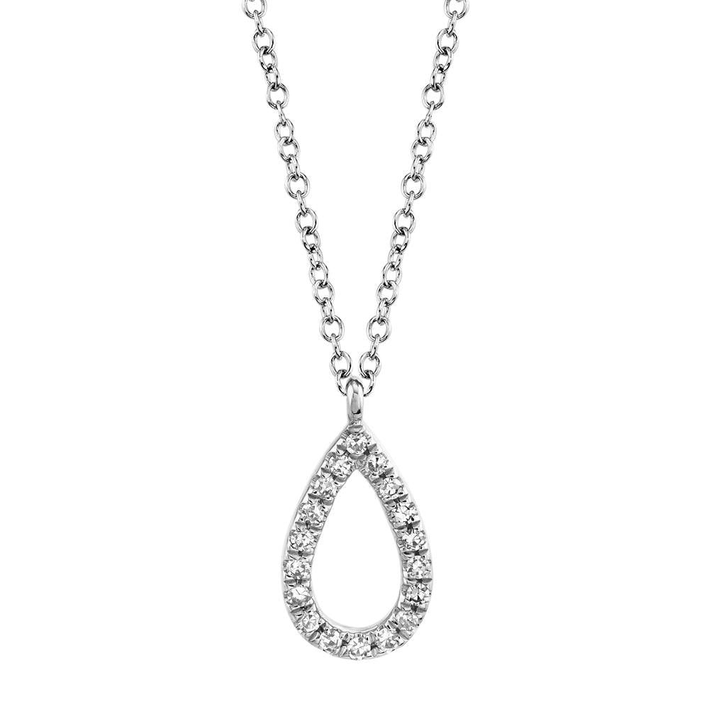 DIAMOND PEAR NECKLACE