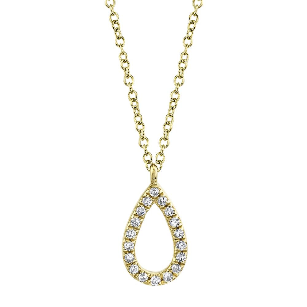 DIAMOND PEAR NECKLACE