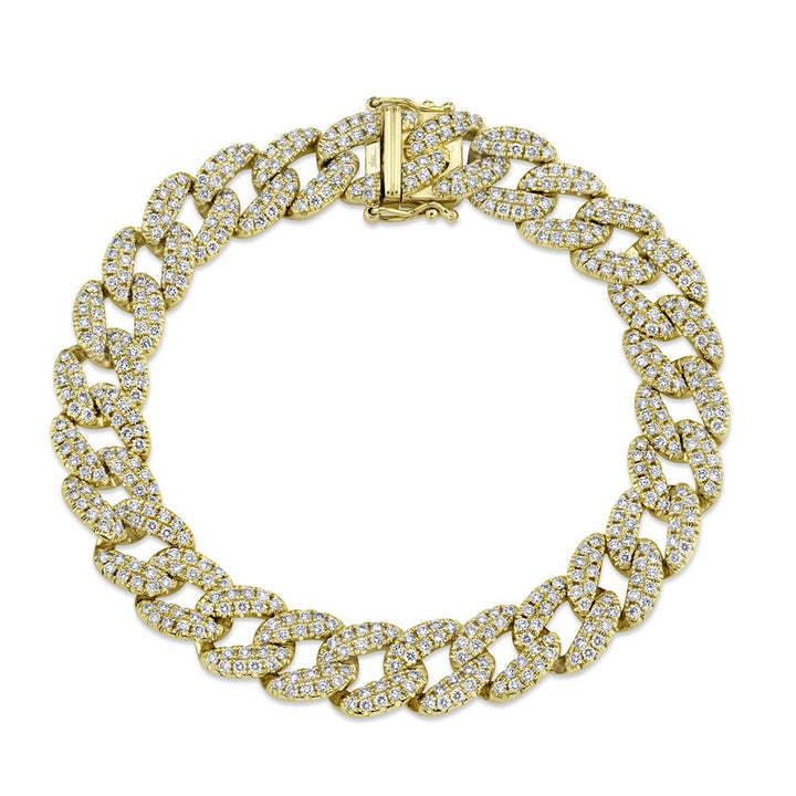 Diamond Pave Link Bracelet