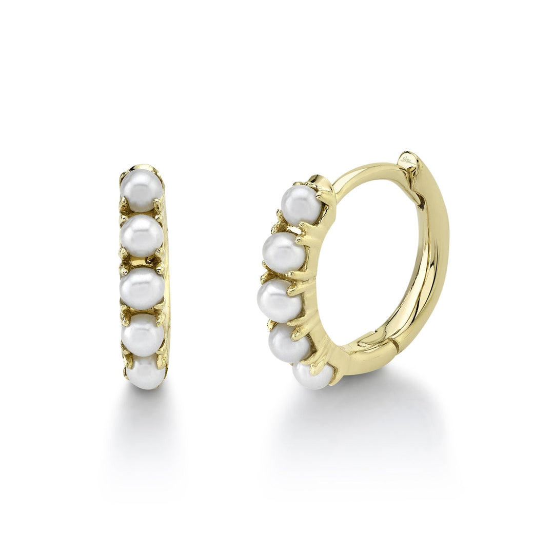 CULTURED PEARL HUGGIE EARRING