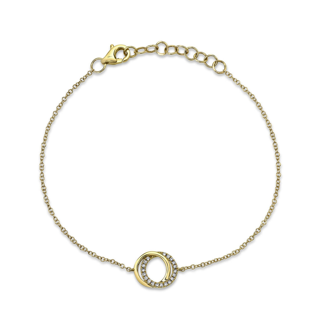 DIAMOND LOVE KNOT CIRCLE BRACELET