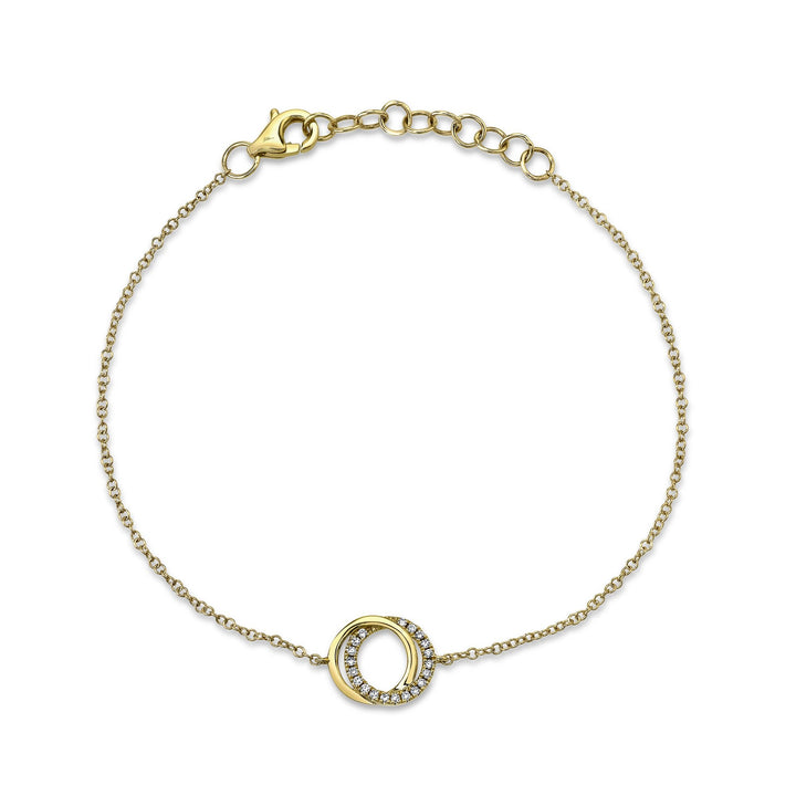 DIAMOND LOVE KNOT CIRCLE BRACELET