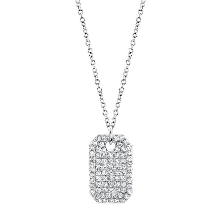 DIAMOND DOG TAG NECKLACE