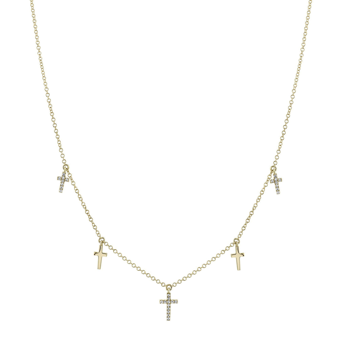 DIAMOND CROSS NECKLACE