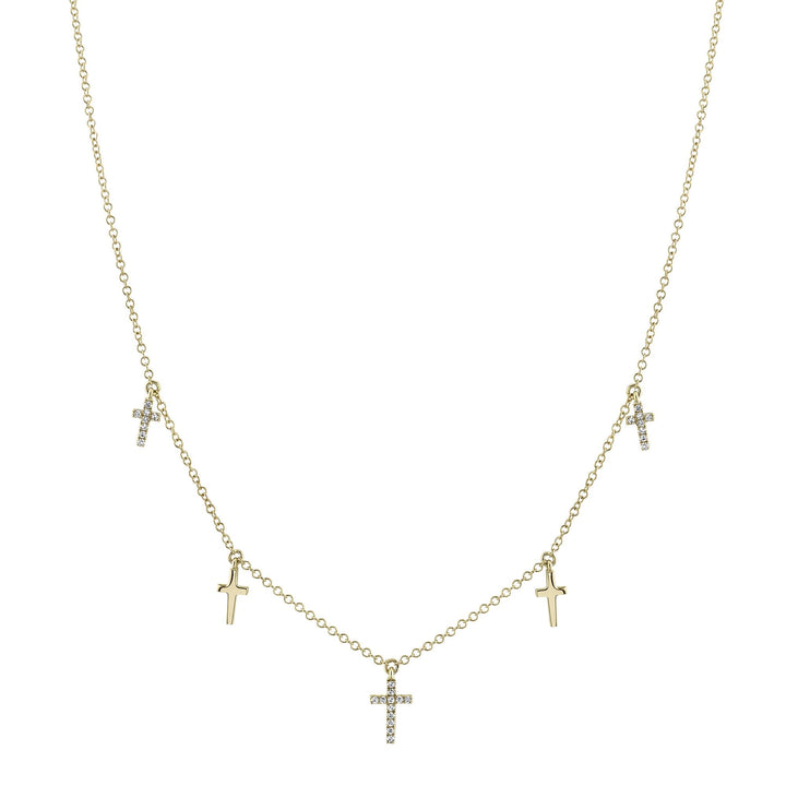 DIAMOND CROSS NECKLACE