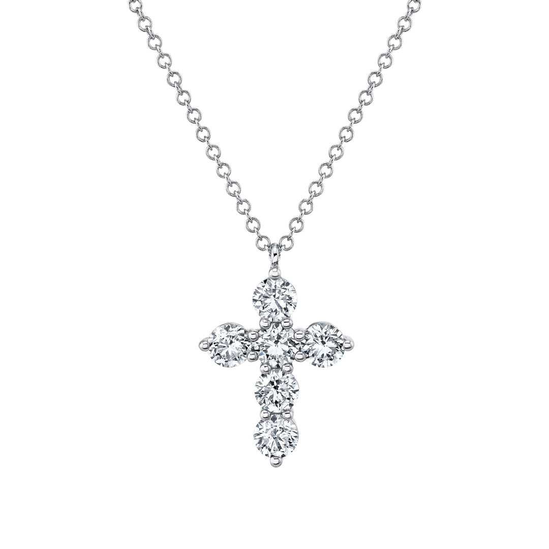 1.10CT DIAMOND CROSS NECKLACE