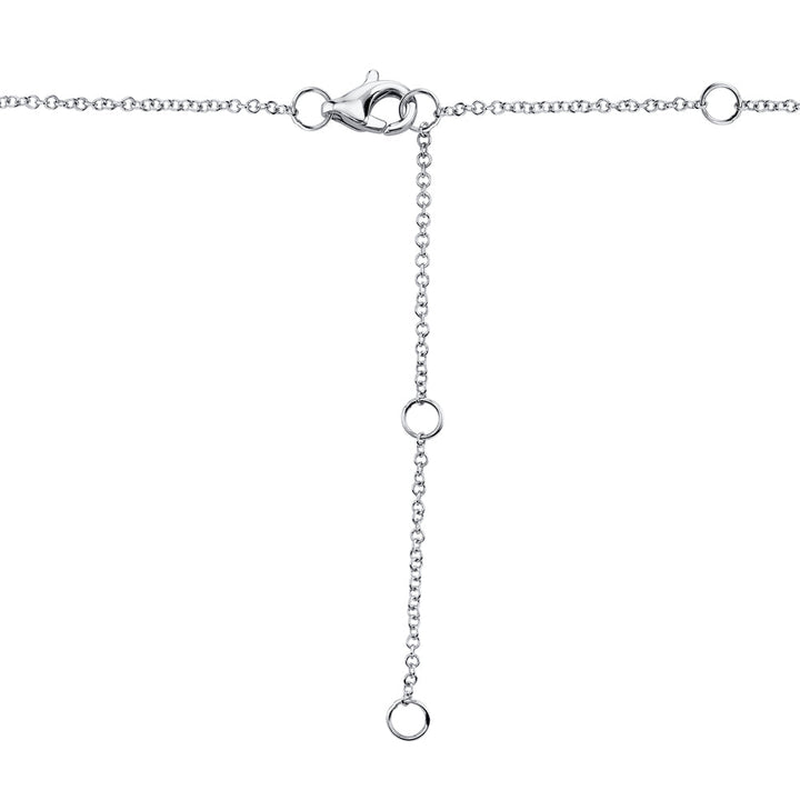 0.25Ct Diamond Pave Bar Pendant Necklace