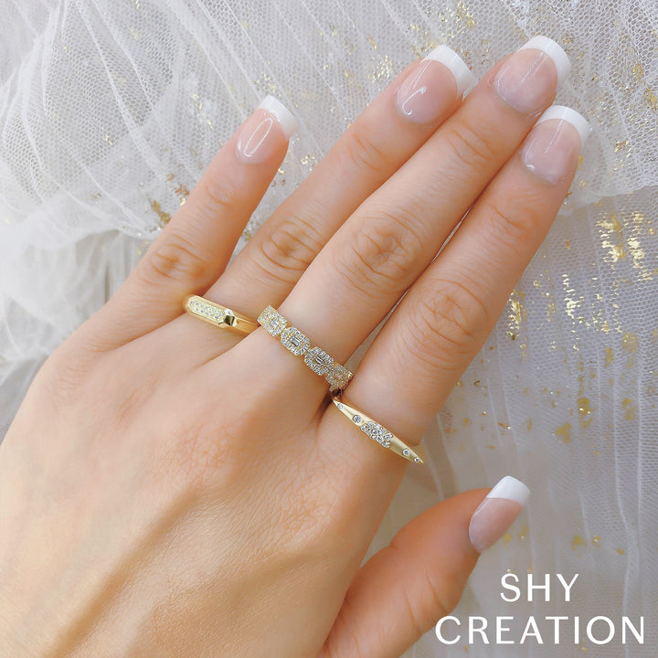 0.46Ct Diamond Baguette Ring
